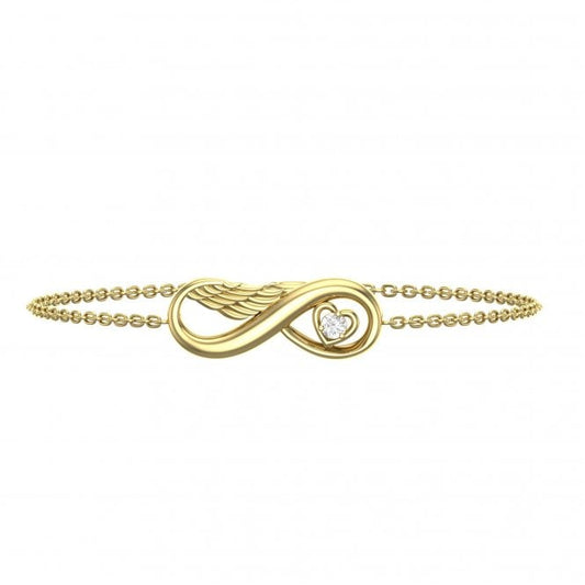 Willow Yellow Gold Angel Lab Diamond Bracelet